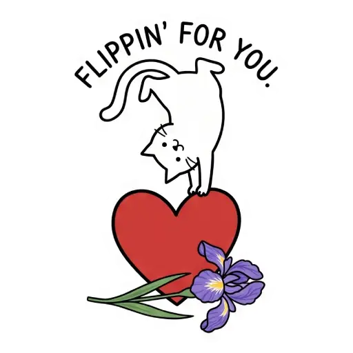 funny, cat, love, romantic, love you, WhatsApp, sticker, valentine (7)